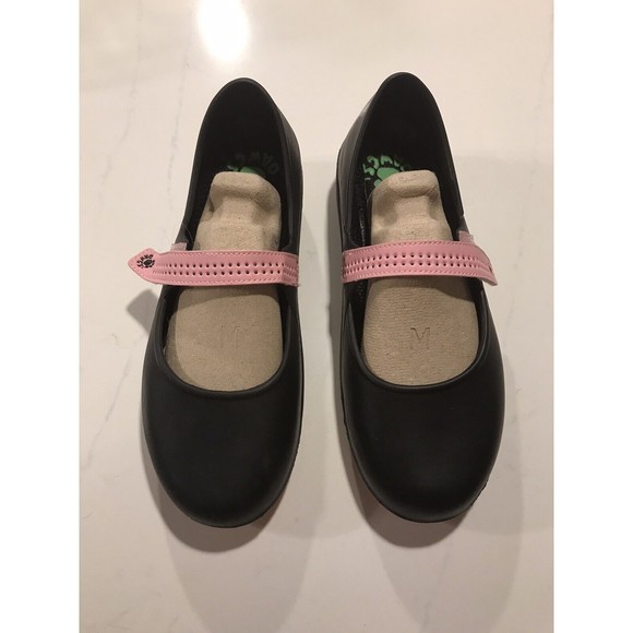 Dawgs Women’s Pro Casual Round Toe Comfort Black/Pink Mary Janes Shoes Size 7 - Picture 1 of 8